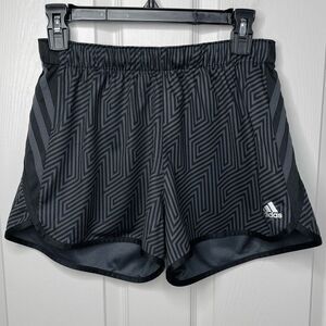 Adidas 3” Inseam Knit Pacer Athletic Shorts (Gray/Black) - Small